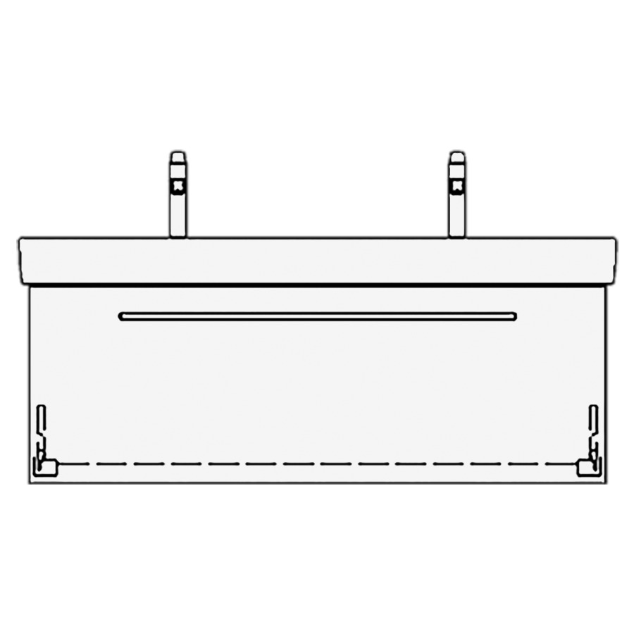 Élément inférieur PRO S RANA
116,0 x 40,0 x 43,0 cm
pour lavabo Pro S 120 cm
avec 2 robinets, élément à
1 tiroir