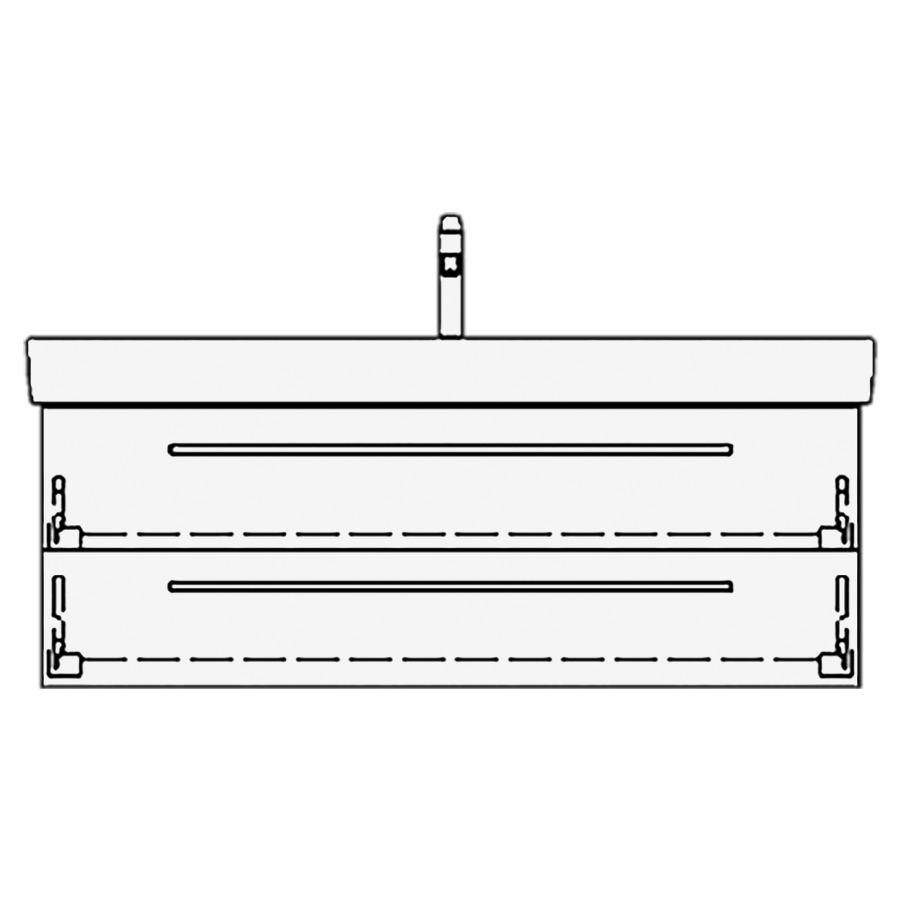 Élément inférieur PRO S RANA
116,0 x 40,0 x 43,0 cm
pour lavabo Pro S 120 cm
avec 1 robinet, élément à
2 tiroirs