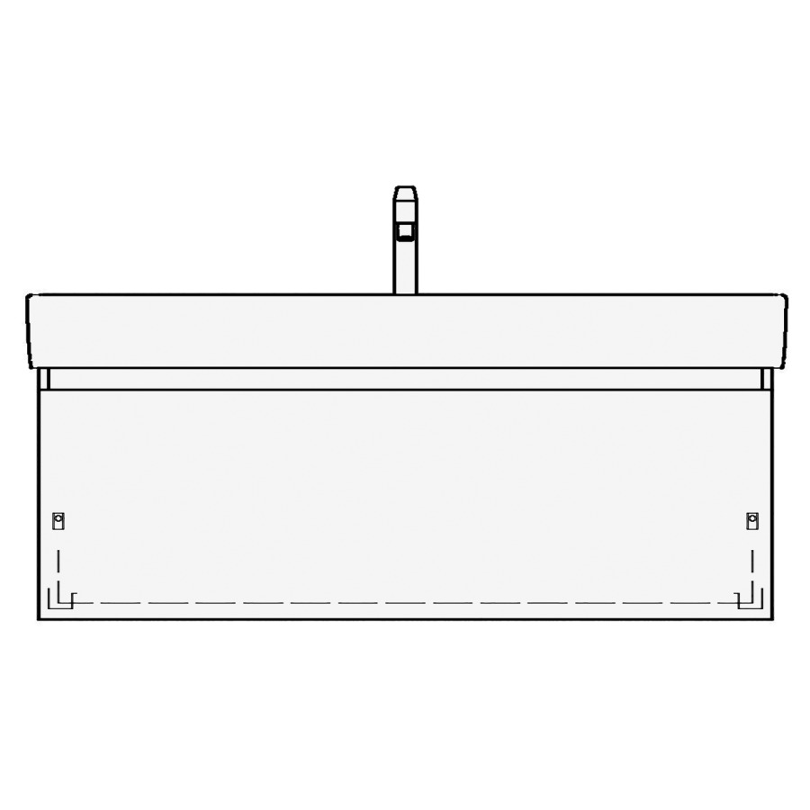 Élément inférieur VAL TORO
115,0 x 44,0 x 40,0 cm
pour lavabo Val 120 cm
avec 1 robinet
élément à 1 tiroir