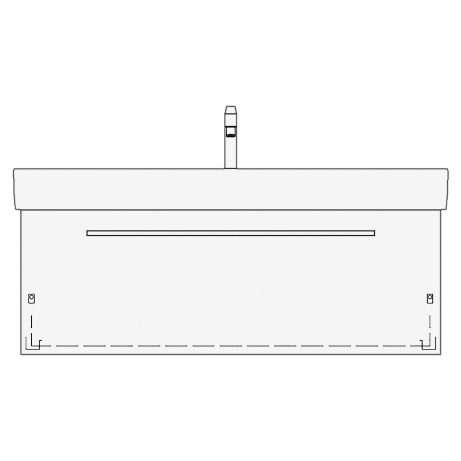Élément inférieur VAL ASINO
115,0 x 44,0 x 40,0 cm
pour lavabo Val 120 cm
avec 1 robinet
élément à 1 tiroir