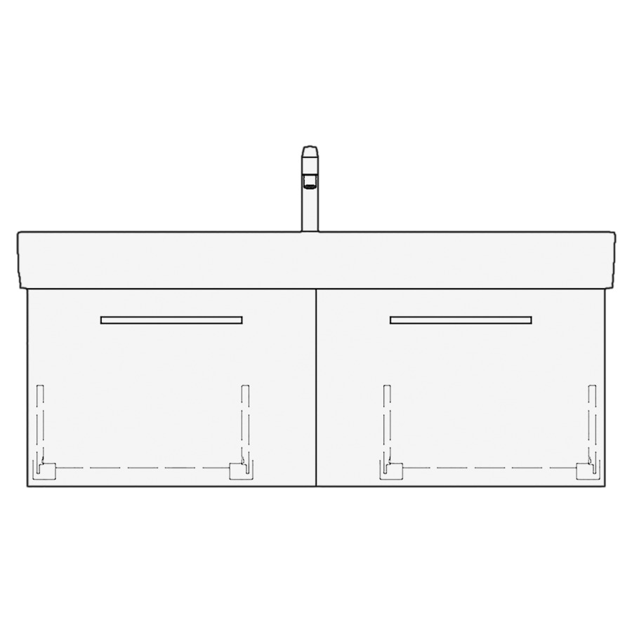 Élément inférieur VAL RANA
115,0 x 40,0 x 39,0 cm
pour lavabo Val 120 cm
avec 1 robinet, 2 éléments
à chacune 1 tiroir