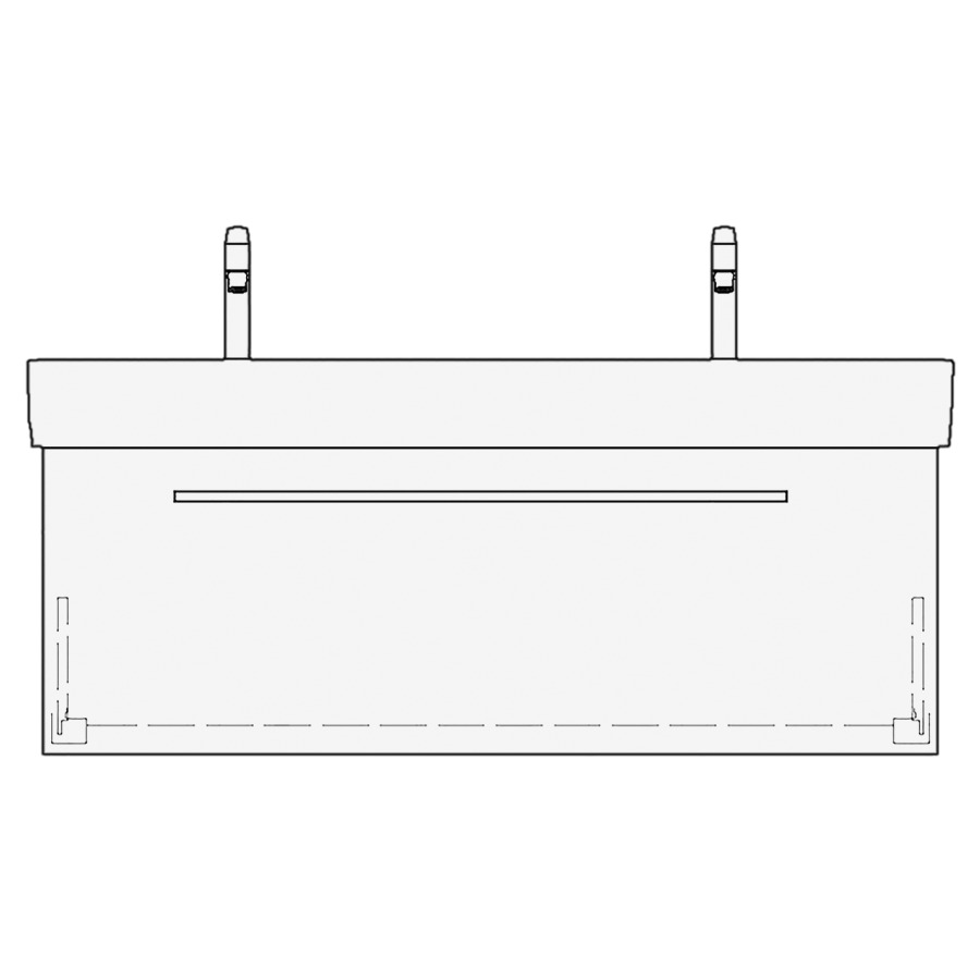 Élément inférieur VAL RANA
115,0 x 40,0 x 39,0 cm
pour lavabo Val 120 cm
avec 2 robinets
élément à 1 tiroir