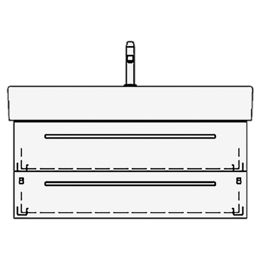 Élément inférieur
MEMENTO/2.0 RANA
94,0 x 40,0 x 44,0 cm
pour lavabo Memento 100 cm
avec 1 robinet
élément à 2 tiroirs