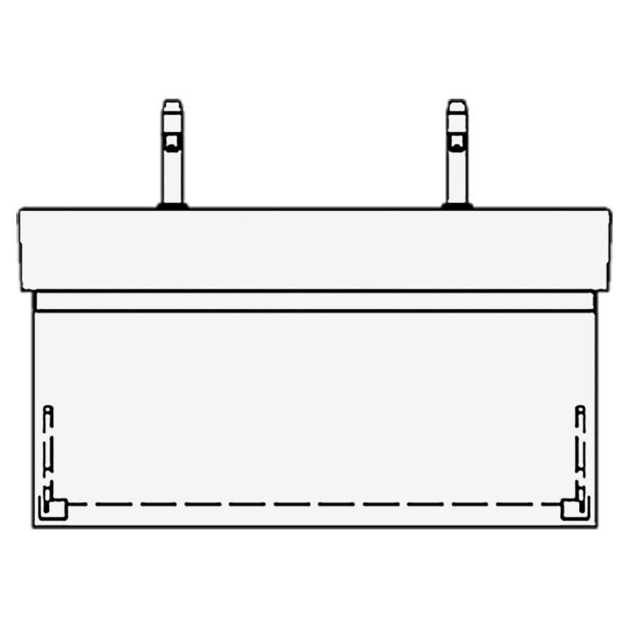 Élément inférieur
MEMENTO/2.0 GATTO
94,0 x 40,0 x 44,0 cm
pour lavabo Memento 100 cm
avec 2 robinets
élément à 1 tiroir