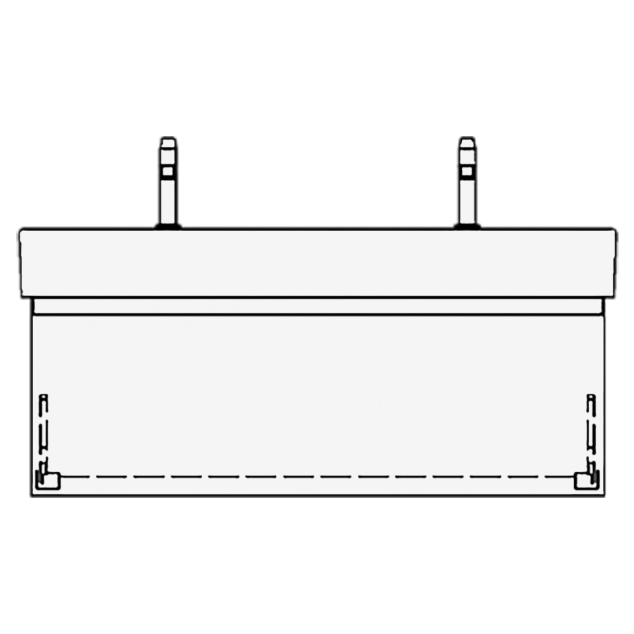 Élément inférieur
MEMENTO/2.0 GATTO
114,0 x 40,0 x 44,0 cm
pour lavabo Memento 120 cm
avec 2 robinets
élément à 1 tiroir