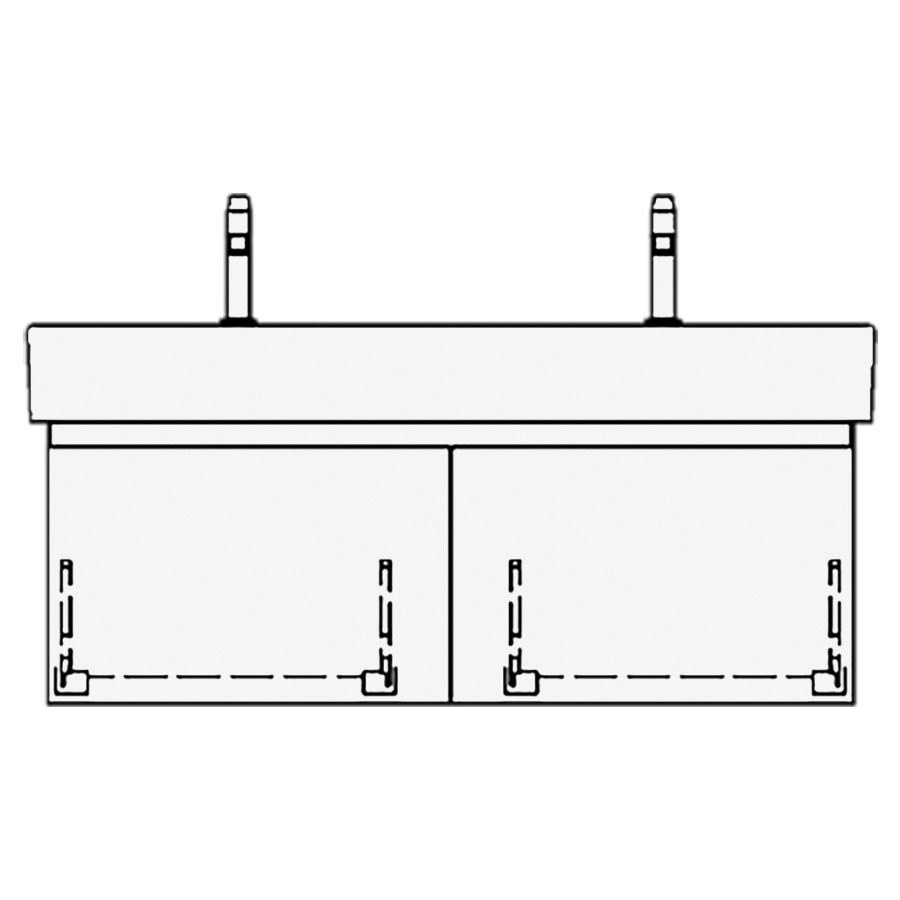 Élément inférieur
MEMENTO/2.0 GATTO
114,0 x 40,0 x 44,0 cm
pour lavabo Memento 120 cm
avec 2 robinets
2 éléments à chacune 1 tiroir