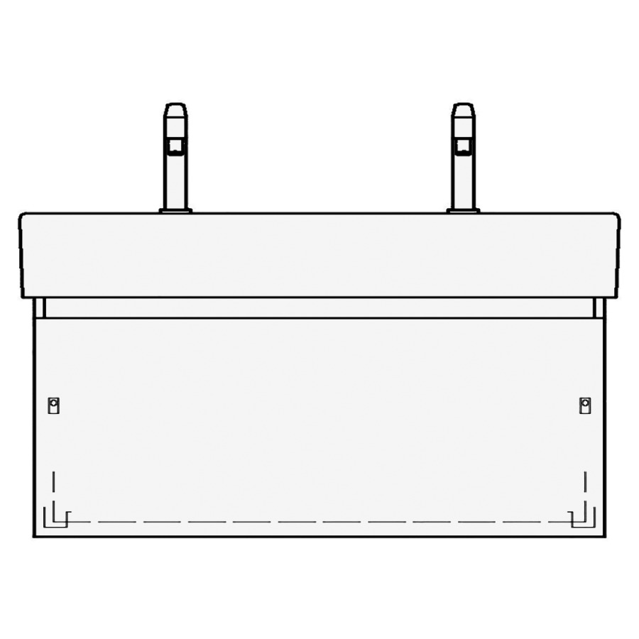 Élément inférieur LIVING CITY
TORO, 96,0 x 40,0 x 44,0 cm
pour lavabo Living City 100 cm
avec 2 robinets
élément à 1 tiroir