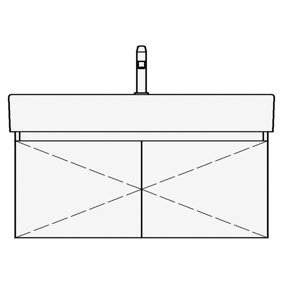 Élément inférieur LIVING CITY
TORO, 96,0 x 40,0 x 44,0 cm
pour lavabo Living City 100 cm
avec 1 robinet
armoire de tablette, 2 portes
sans tablette