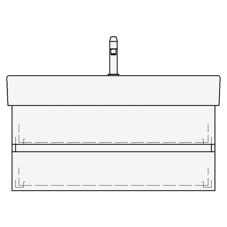 Élément inférieur LIVING CITY
TORO, 96,0 x 40,0 x 44,0 cm
pour lavabo Living City 100 cm
avec 1 robinet
élément à 2 tiroirs