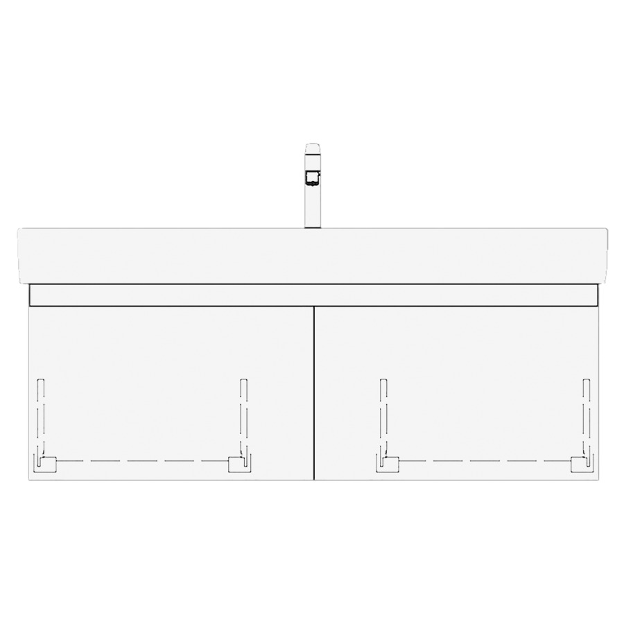 Élément inférieur VAL GATTO
115,0 x 40,0 x 39,0 cm
pour lavabo Val 120 cm
1 robinet, 2 éléments
à chacune 1 tiroir