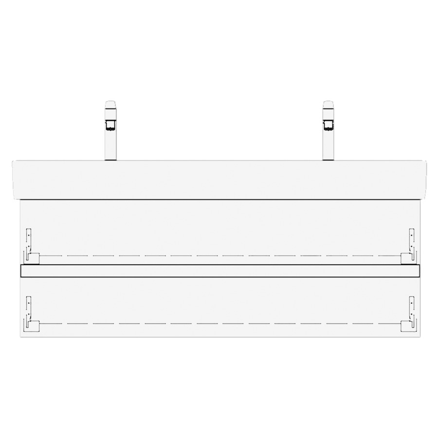 Élément inférieur VAL GATTO
115,0 x 40,0 x 39,0 cm
pour lavabo Val 120 cm
2 robinets, élément
à 2 tiroirs