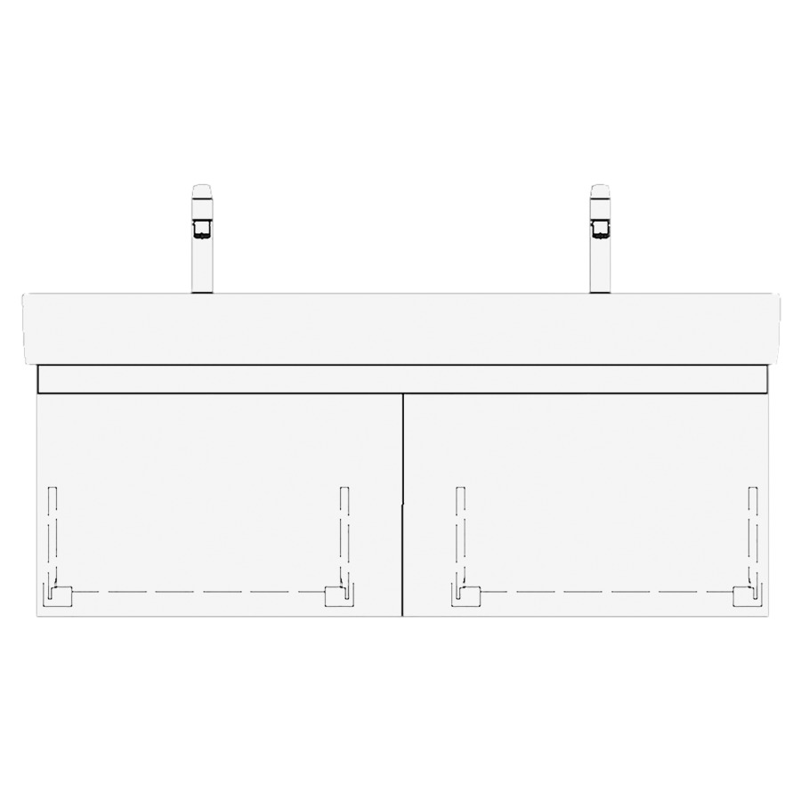 Élément inférieur VAL GATTO
115,0 x 40,0 x 39,0 cm
pour lavabo Val 120 cm
2 robinets, 2 éléments
à chacune 1 tiroir