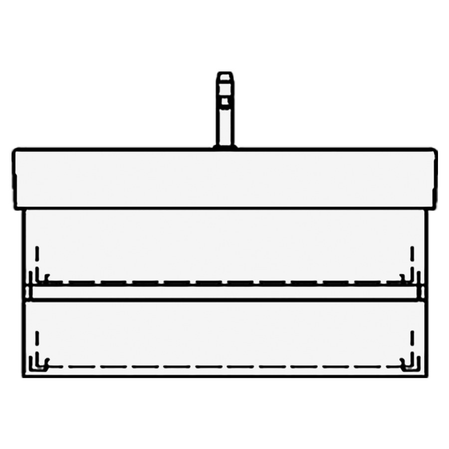 Élément inférieur
MEMENTO/2.0 TORO
94,0 x 40,0 x 44,0 cm
pour lavabo Memento/2.0 100 cm
avec 1 robinet
élément à 2 tiroirs