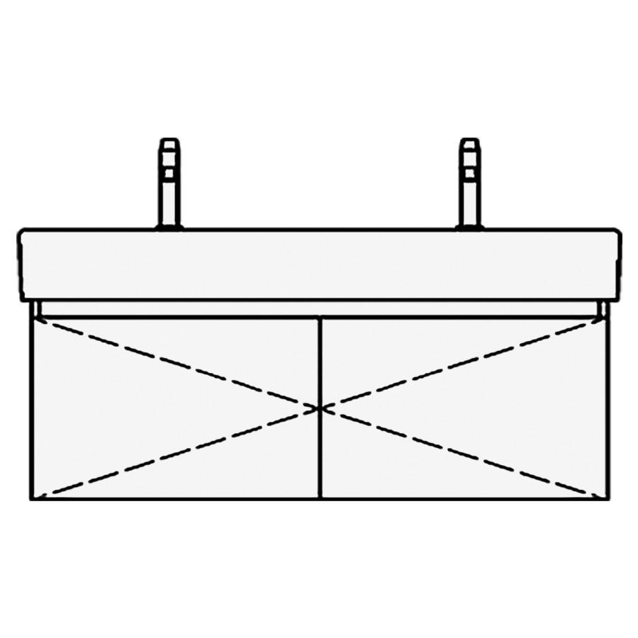 Élément inférieur
MEMENTO/2.0 TORO
114,0 x 40,0 x 44,0 cm
pour lavabo Memento/2.0 120 cm
avec 2 robinets
armoire de tablette, 2 portes
sans tablette