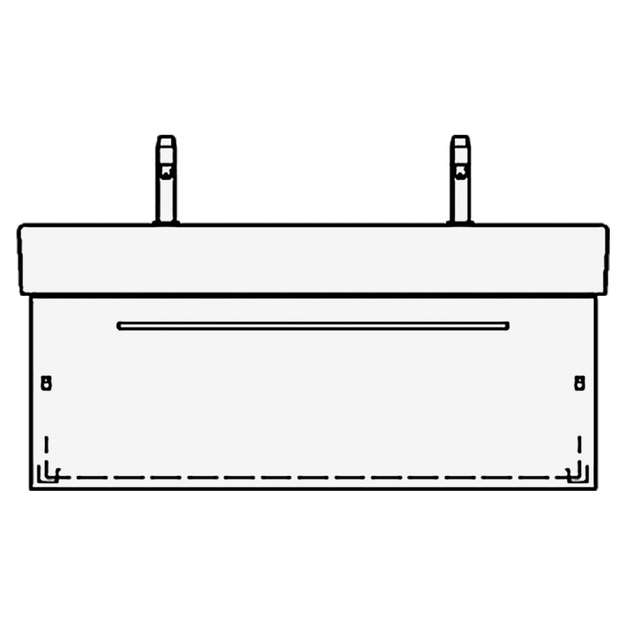 Élément inférieur
MEMENTO/2.0 TORO
114,0 x 40,0 x 44,0 cm
pour lavabo Memento/2.0 120 cm
avec 2 robinets
élément à 1 tiroir