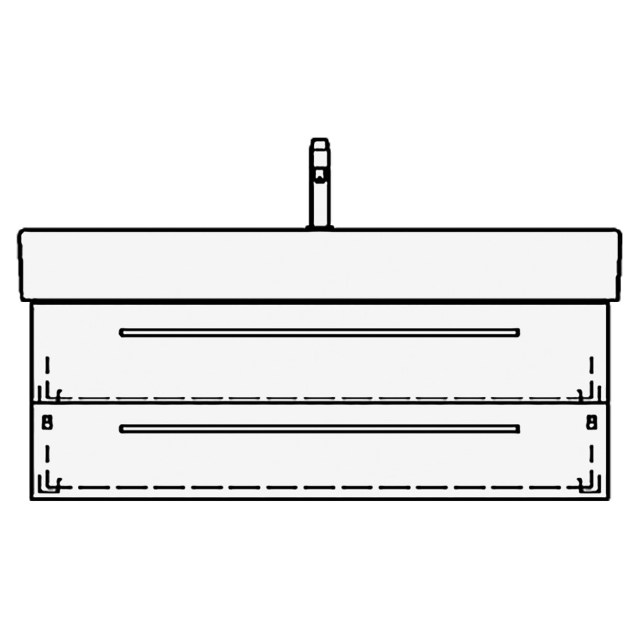 Élément inférieur
MEMENTO/2.0 TORO
114,0 x 40,0 x 44,0 cm
pour lavabo Memento/2.0 120 cm
avec 1 robinet
élément à 2 tiroirs