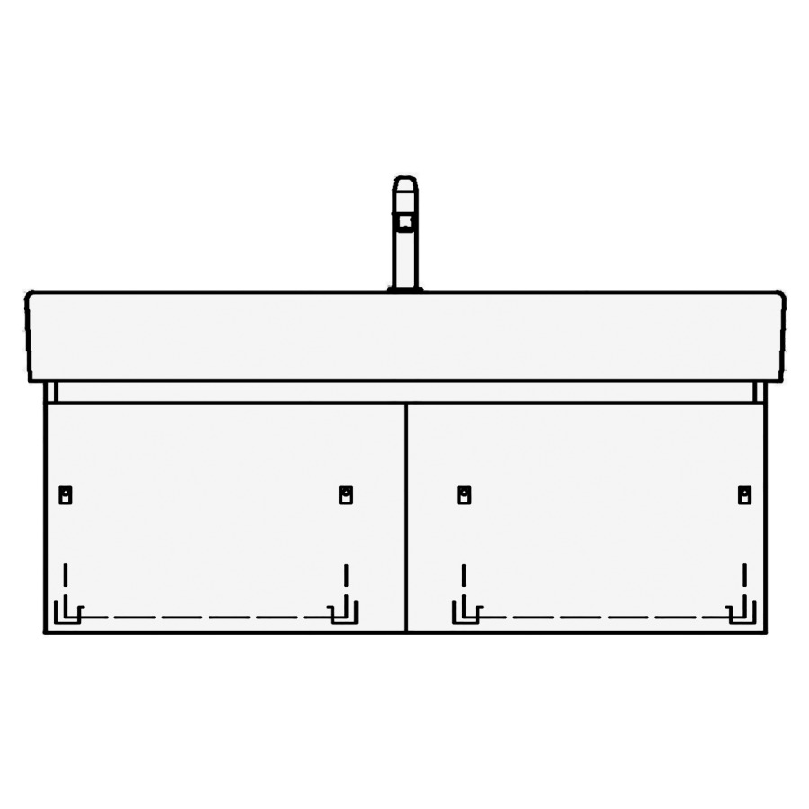 Élément inférieur
MEMENTO/2.0 TORO
114,0 x 40,0 x 44,0 cm
pour lavabo Memento/2.0 120 cm
avec 1 robinet
2 éléments à chacune 1 tiroir