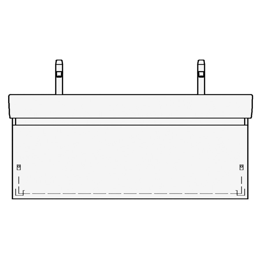Élément inférieur VAL TORO
115,0 x 44,0 x 40,0 cm
pour lavabo double Val 120 cm
élément à 1 tiroir