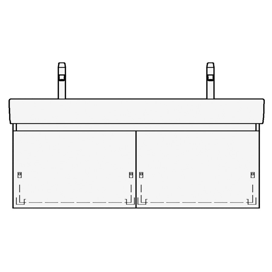 Élément inférieur VAL TORO
115,0 x 44,0 x 40,0 cm
pour lavabo double Val 120 cm
2 éléments à chacune 1 tiroir