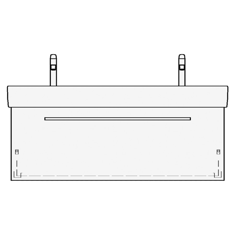 Élément inférieur VAL ASINO
115,0 x 44,0 x 40,0 cm
pour lavabo double Val 120 cm
élément à 1 tiroir