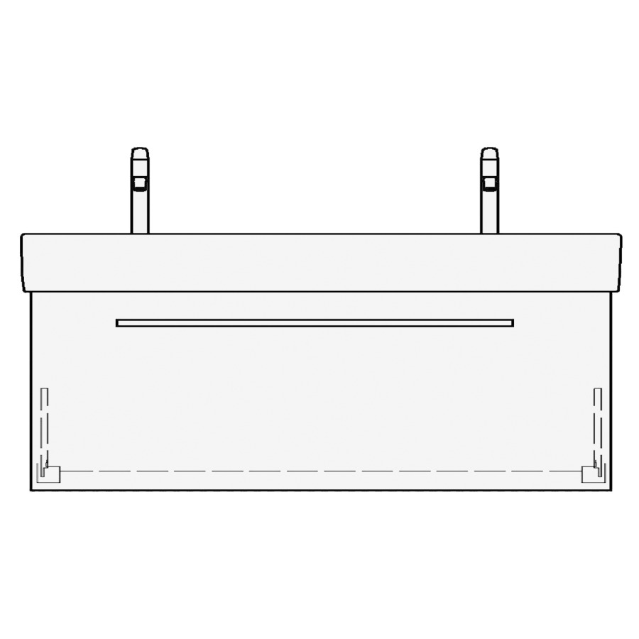 Élément inférieur VAL RANA
115,0 x 44,0 x 40,0 cm
pour lavabo double Val 120 cm
élément à 1 tiroir