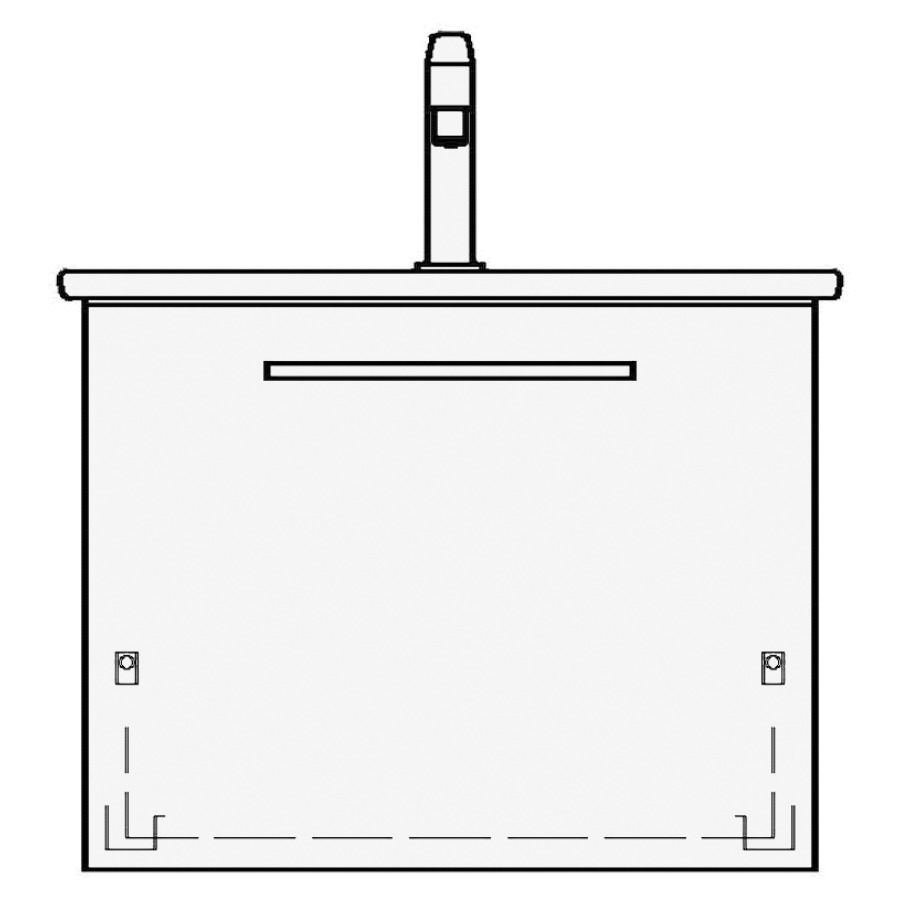 Élément inférieur ME BY
STARCK TORO COMPACT
61,0 x 50,0 x 39,0 cm
pour lavabo Me by Starck 63
Compact, élément à 1 tiroir