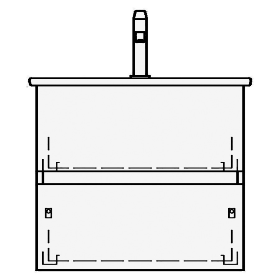 Élément inférieur ME BY
STARCK TORO COMPACT
61,0 x 58,0 x 39,0 cm
pour lavabo Me by Starck 63
Compact, élément à 2 tiroirs