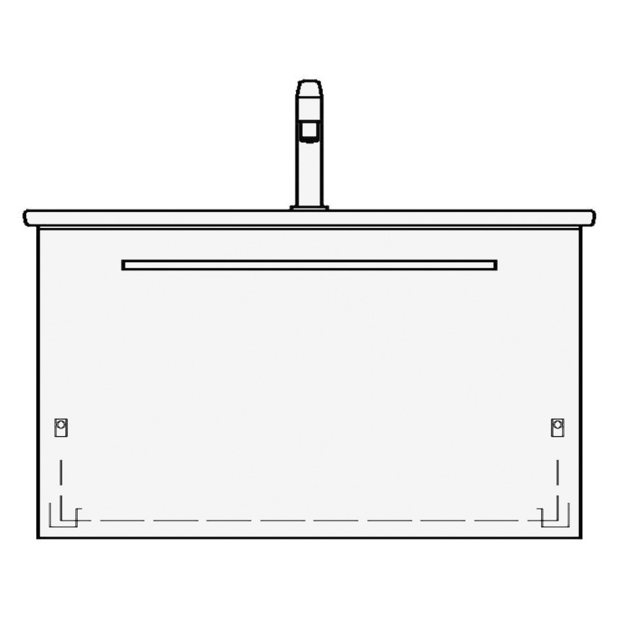 Élément inférieur ME BY
STARCK TORO COMPACT
81,0 x 50,0 x 39,0 cm
pour lavabo Me by Starck 83
Compact, élément à 1 tiroir