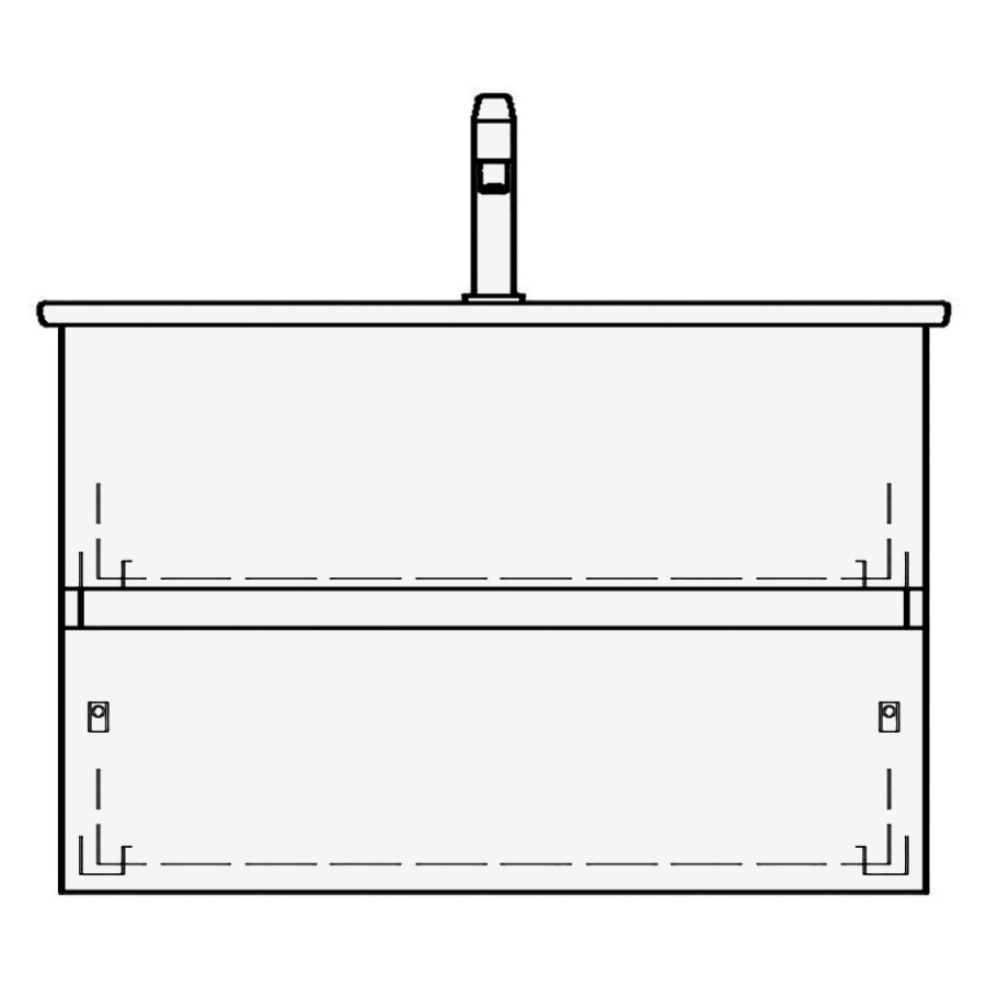 Élément inférieur ME BY
STARCK TORO COMPACT
81,0 x 58,0 x 39,0 cm
pour lavabo Me by Starck 83
Compact, élément à 2 tiroirs