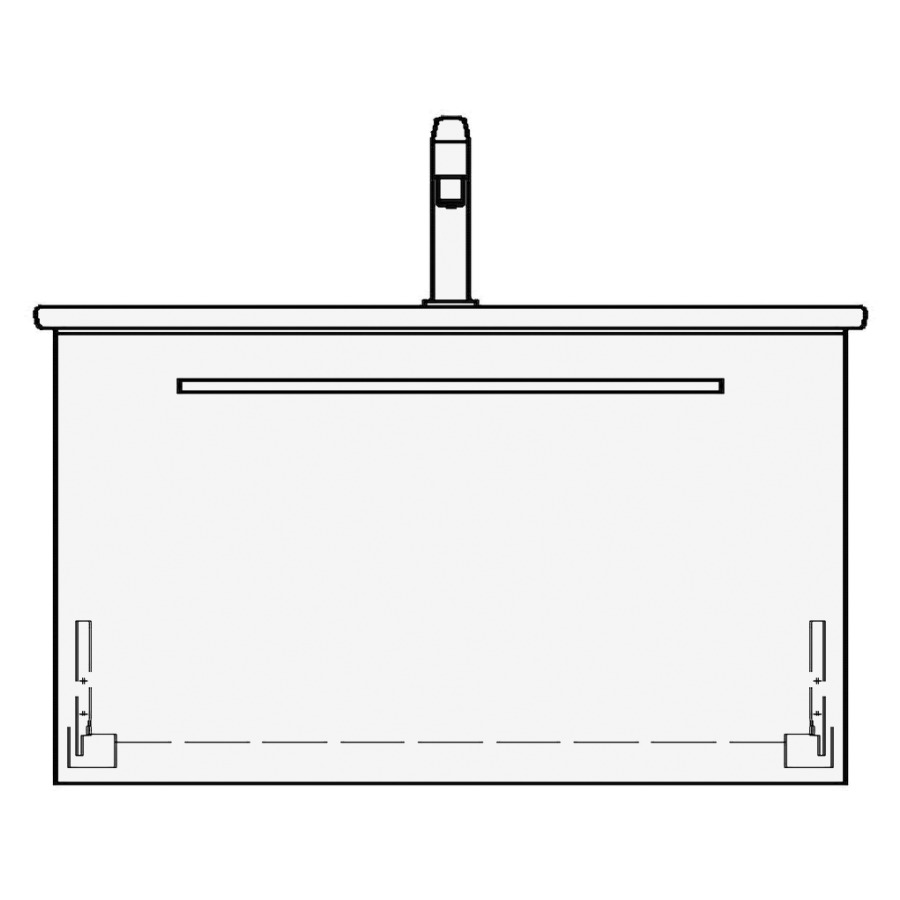 Élément inférieur ME BY
STARCK RANA COMPACT
81,0 x 44,0 x 39,0 cm
pour lavabo Me by Starck 83
Compact, élément à 1 tiroir