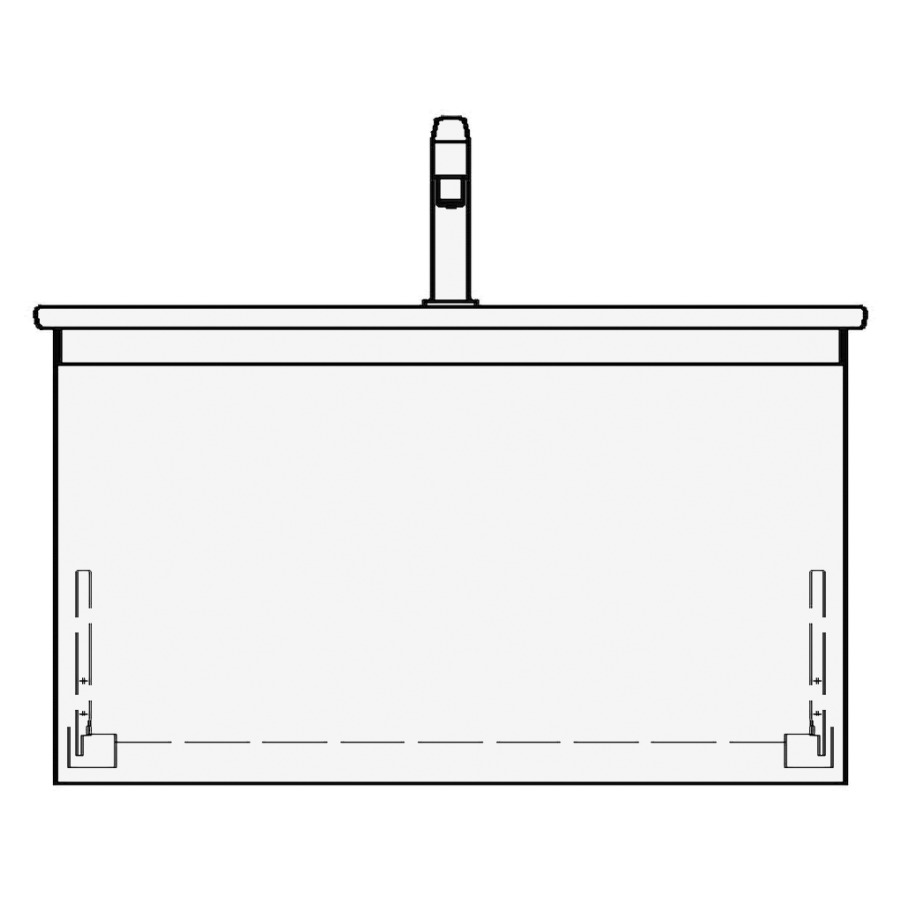 Élément inférieur ME BY
STARCK GATTO COMPACT
81,0 x 44,0 x 39,0 cm
pour lavabo Me by Starck 83
Compact, élément à 1 tiroir