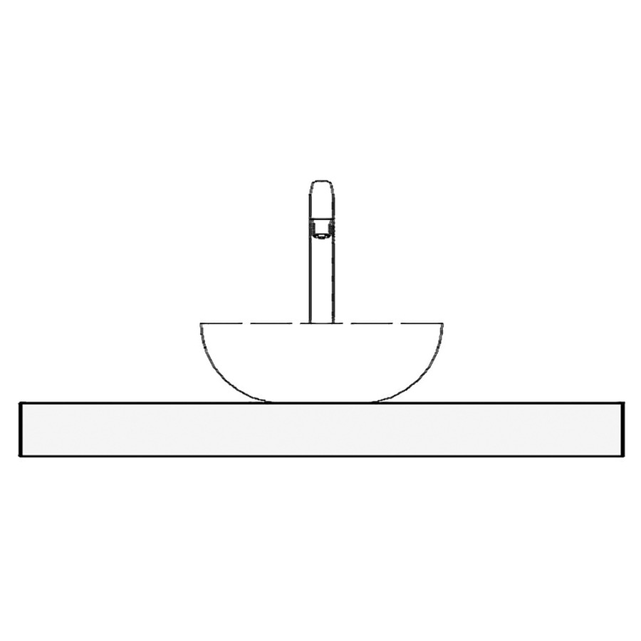 Table de lavabo 100 stratifié