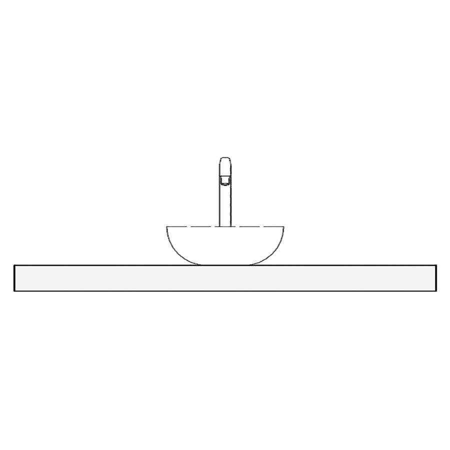 Table de lavabo 130 stratifié