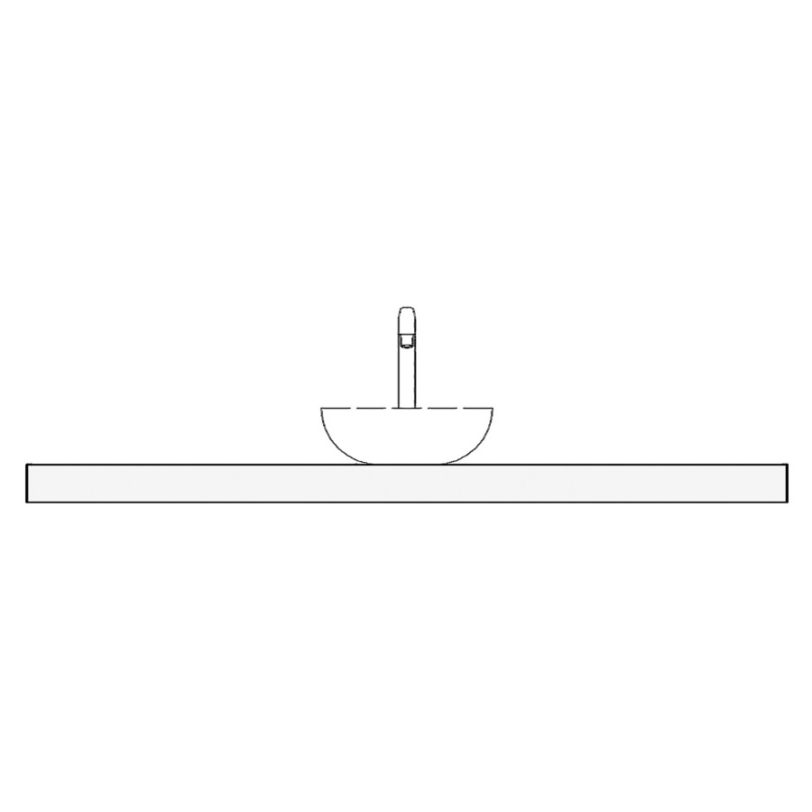 Table de lavabo 170 stratifié