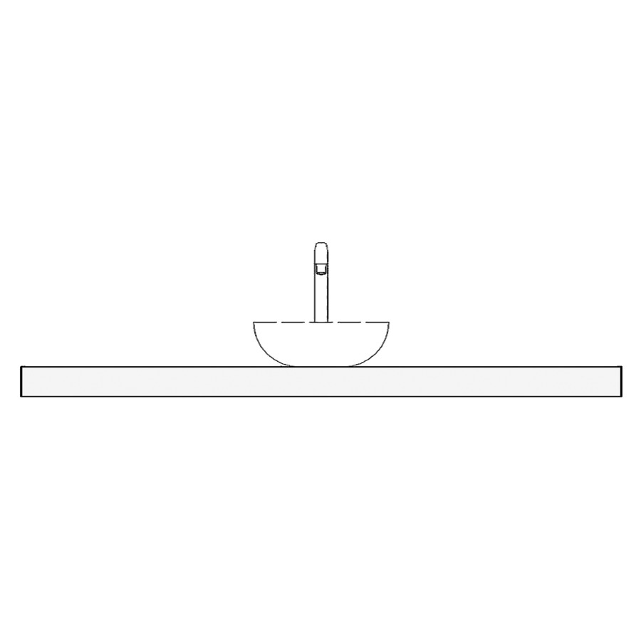 Table de lavabo 180 stratifié