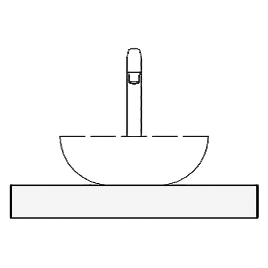 Table de lavabo 50 stratifié
50,0 x 51,0 x 8,0/10,0 cm
pour 1 lavabo à poser
entraxe selon les indications
consoles inclus