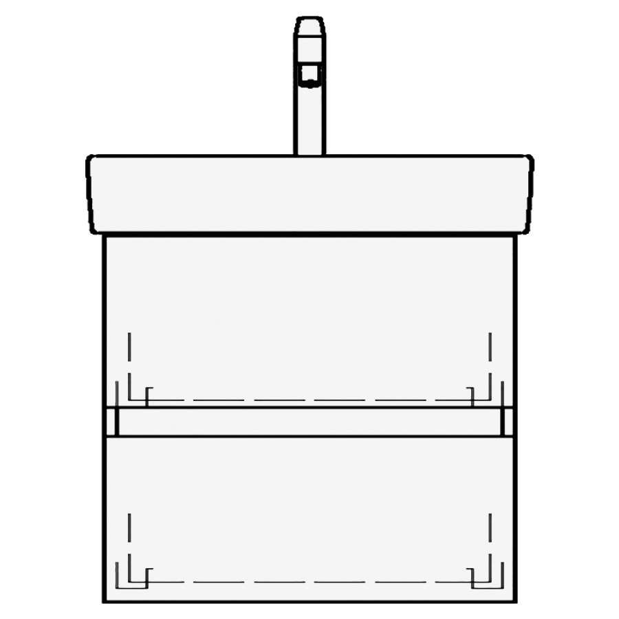 Élément inférieur PRO S TORO
COMPACT
51,0 x 44,0 x 35,5 cm
pour lavabo Pro S 55 cm
Compact, élément à 2 tiroirs