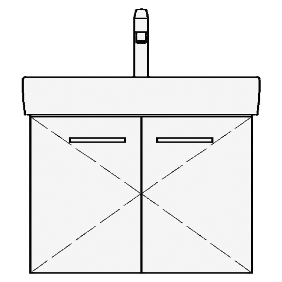 Élément inférieur PRO S TORO
COMPACT
56,0 x 44,0 x 35,5 cm
pour lavabo Pro S 60 cm
Compact, armoire de tablette
2 portes, sans tablette