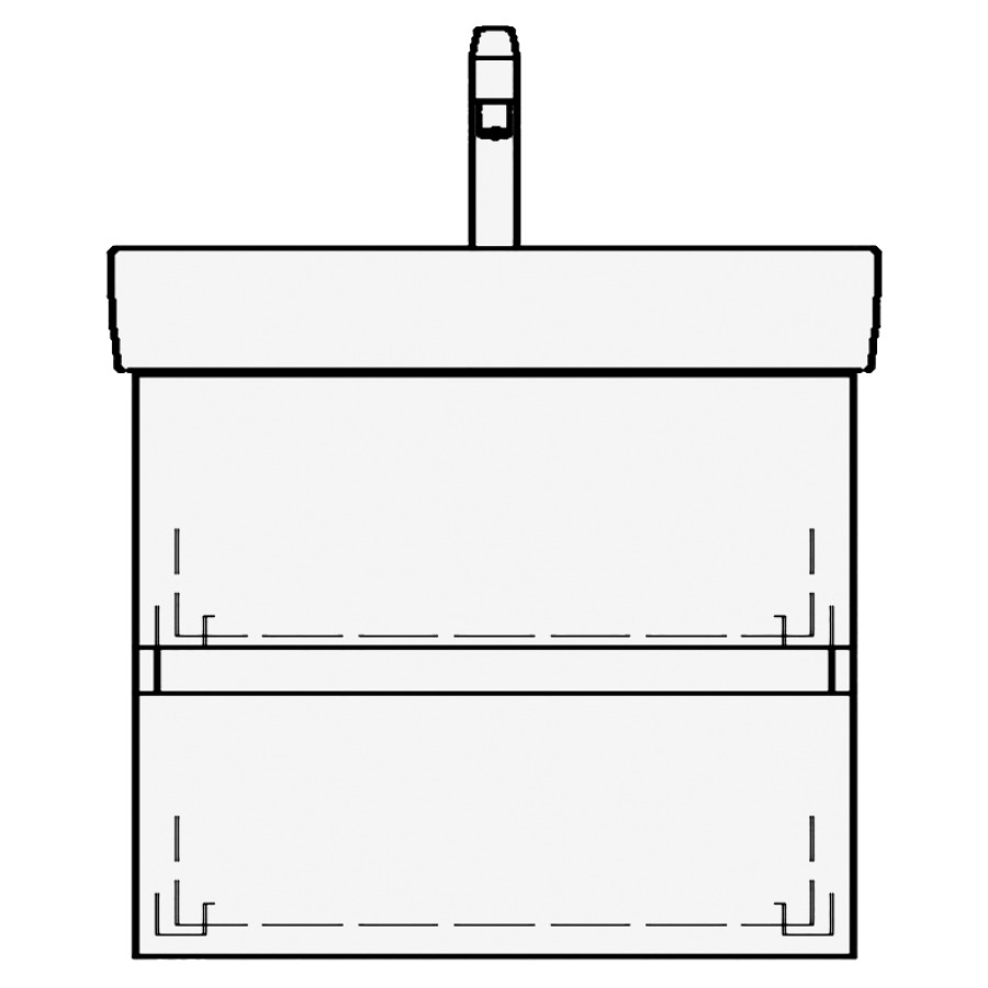 Élément inférieur PRO S TORO
COMPACT
56,0 x 44,0 x 35,5 cm
pour lavabo Pro S 60 cm
Compact, élément à 2 tiroirs