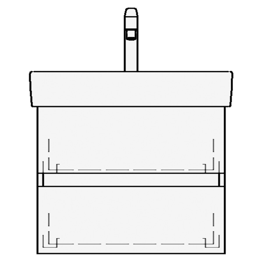 Élément inférieur MODERNA R
TORO
55,0 x 50,0 x 38,0 cm
pour lavabo Moderna R 62 cm
élément à 2 tiroirs