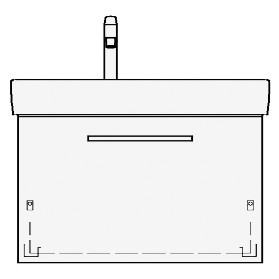 Élément inférieur MODERNA R
TORO
63,0 x 45,0 x 38,0 cm
pour lavabo Moderna R 70 cm
tablette à droite, élément à
1 tiroir
