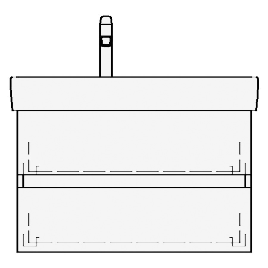 Élément inférieur MODERNA R
TORO
63,0 x 50,0 x 38,0 cm
pour lavabo Moderna R 70 cm
tablette à droite, élément à
2 tiroirs