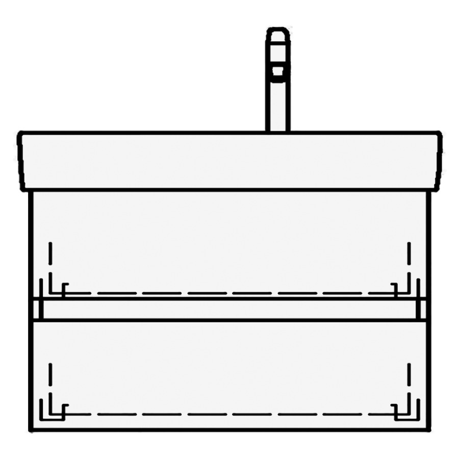 Élément inférieur MODERNA R
TORO
63,0 x 50,0 x 38,0 cm
pour lavabo Moderna R 70 cm
tablette à gauche, élément à
2 tiroirs