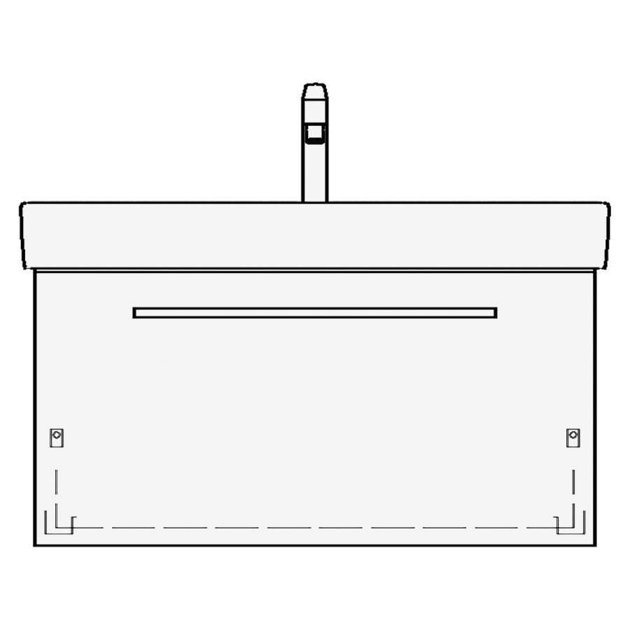 Élément inférieur MODERNA R
TORO
77,0 x 45,0 x 38,0 cm
pour lavabo Moderna R 84 cm
élément à 1 tiroir