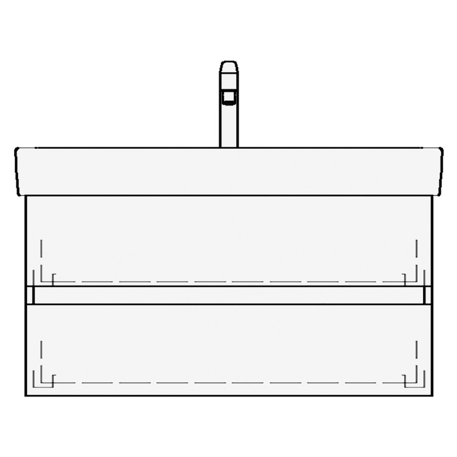 Élément inférieur MODERNA R
TORO
77,0 x 50,0 x 38,0 cm
pour lavabo Moderna R 84 cm
élément à 2 tiroirs