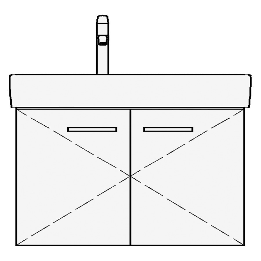 Élément inférieur MODERNA R
ASINO
63,0 x 45,0 x 38,0 cm
pour lavabo Moderna R 70 cm
tablette à droite, armoire de
tablette, 2 portes, sans
tablette