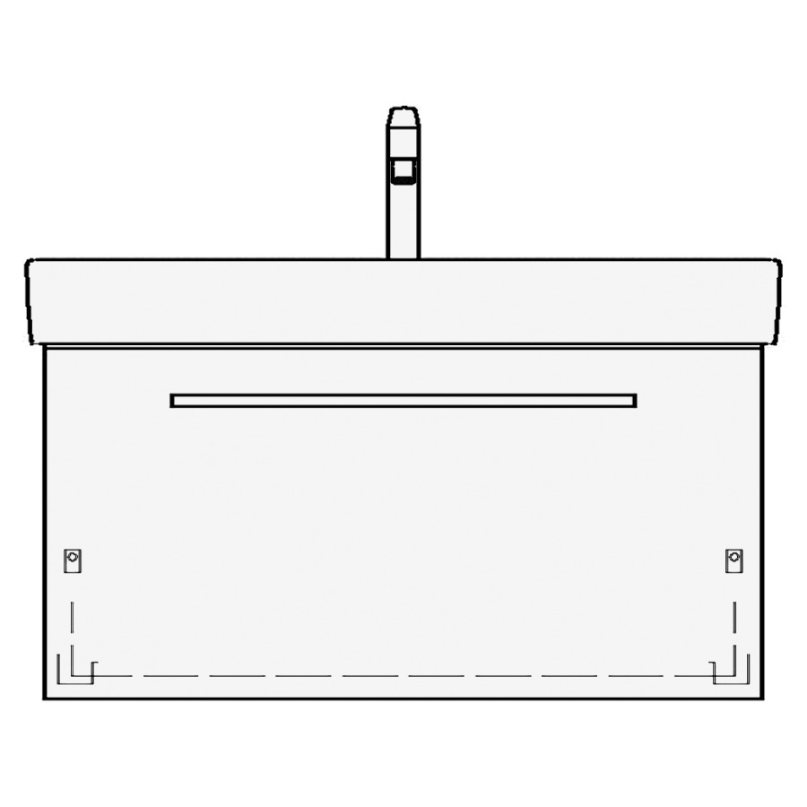 Élément inférieur MODERNA R
ASINO
77,0 x 45,0 x 38,0 cm
pour lavabo Moderna R 84 cm
élément à 1 tiroir