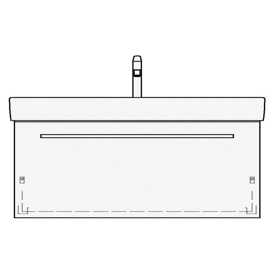 Élément inférieur MODERNA R
ASINO
97,0 x 45,0 x 38,0 cm
pour lavabo Moderna R 104 cm
élément à 1 tiroir