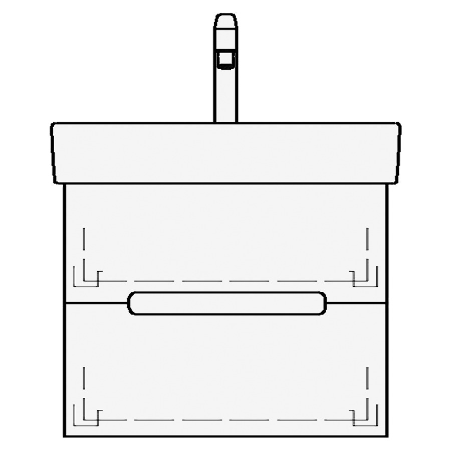 Élément inférieur MODERNA R
LORO
55,0 x 45,0 x 39,0 cm
pour lavabo Moderna R 62 cm
élément à 2 tiroirs