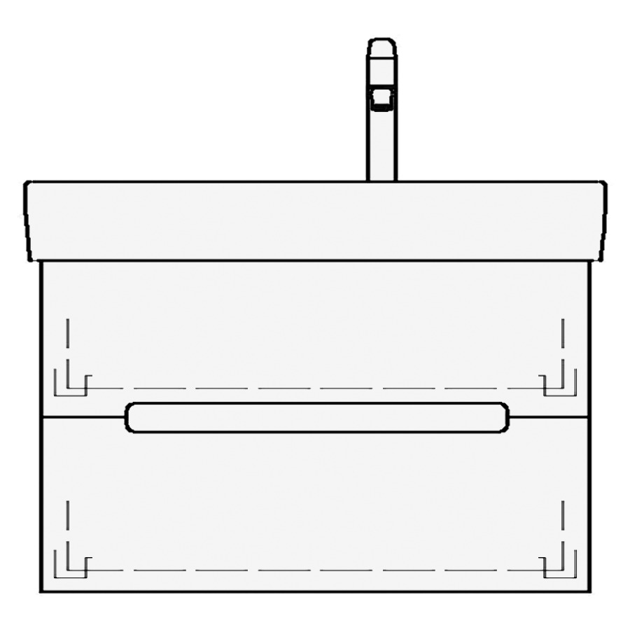 Élément inférieur MODERNA R
LORO
63,0 x 45,0 x 39,0 cm
pour lavabo Moderna R 70 cm
tablette à gauche, élément à
2 tiroirs